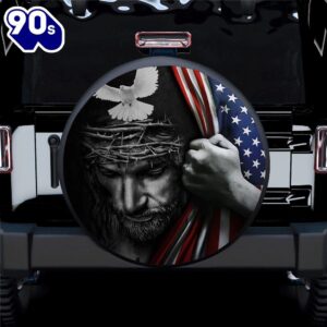 Jesus American Usa Flag Car…