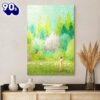 Jesus And The Lamb Picture He Shall Find What Is Lost Portrait Canvas Wall Art  Poster Gift Christmas