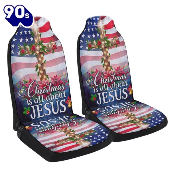 Jesus Christ Christmas Is All About Jesus Seat Cover Cars  Gift For Christmas