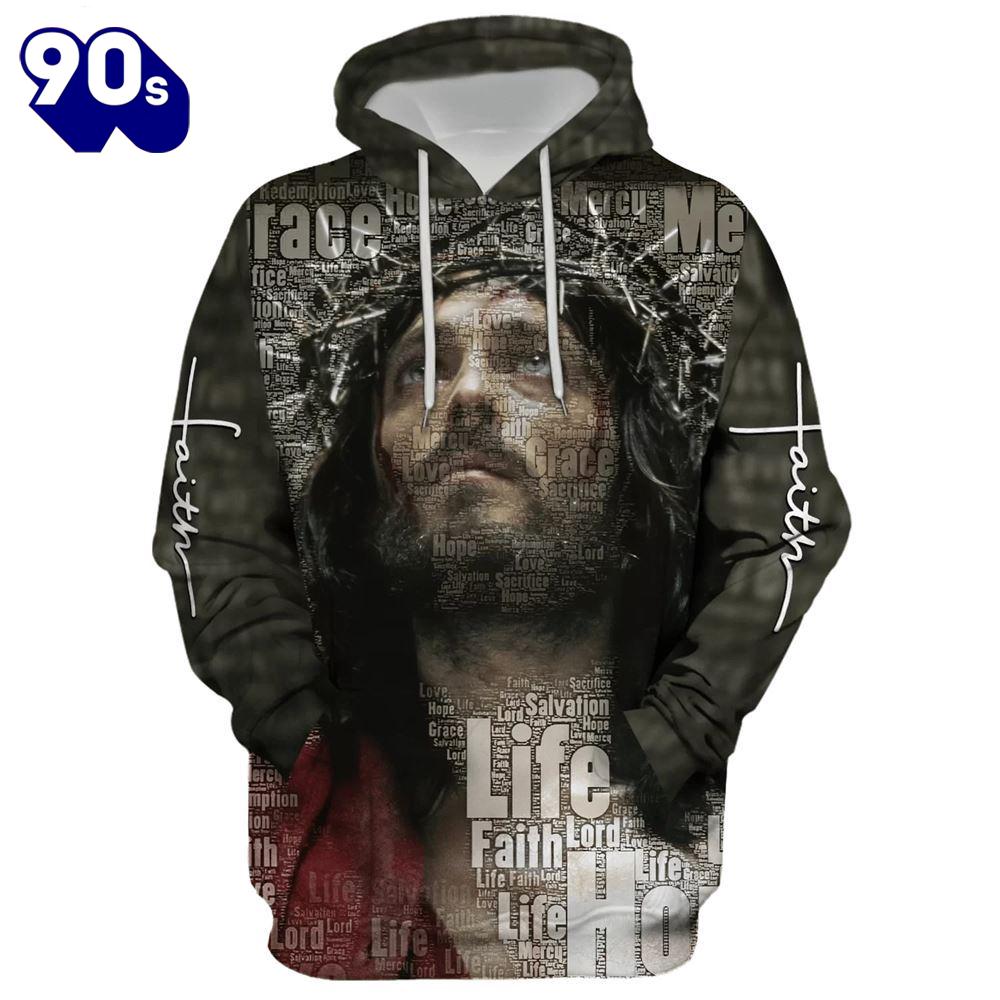 Jesus Christ Crown Of Thorns Hoodie For Jesus Christ Crown Of Thorns Hoodie For