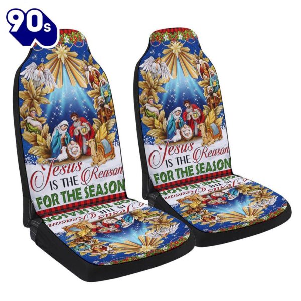 Jesus Christmas Jesus Is The Reason For The Season Holy Night Nativity Of Jesus Seat Cover Cars  Gift For Christmas