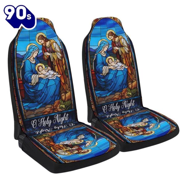 Jesus Christmas Oh Holy Night Nativity Scene Seat Cover Cars  Gift For Christmas