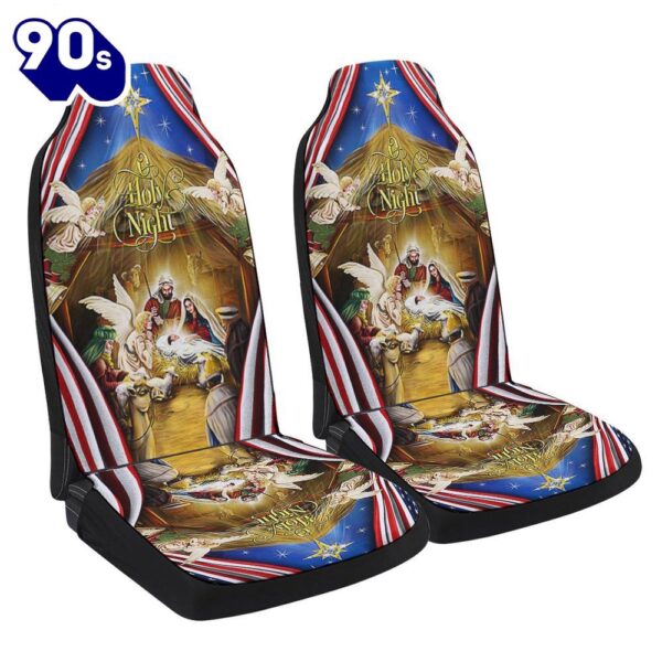 Jesus Family O Holy Night Jesus Christmas Seat Cover Cars  Gift For Christmas