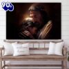 Jesus Hugging Boy Canvas Wall Art Jesus Canvas Picture Christian Canvas Art , Christian Gifts Christmas