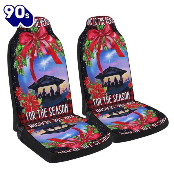 Jesus Is The Reason For The Season Christmas Seat Cover Cars  Gift For Christmas