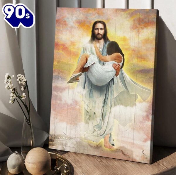 Jesus Way To Heaven Walking With Jesus Canvas Wall Art