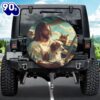 Jesus With Dog Cat Spare Tire Cover Car – Christian Tire Cover Car Decor