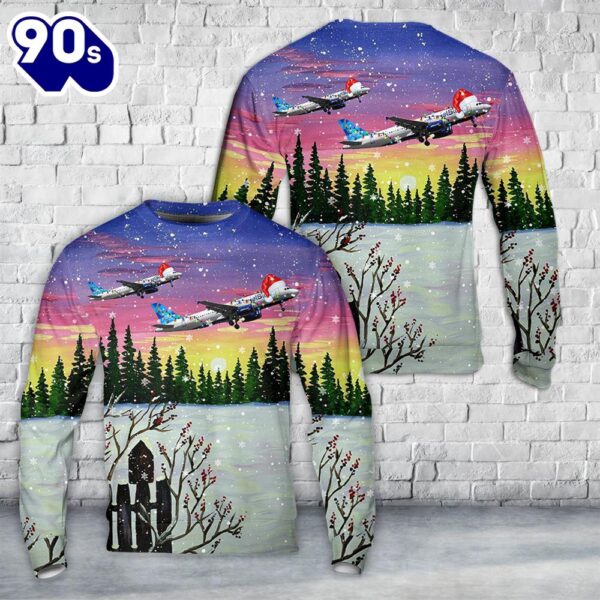 Jetblue Airways Airbus A320-232 Christmas Sweater