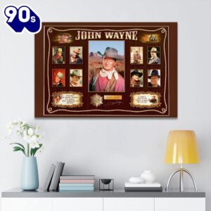 John Wayne Rectangle Canvas With…