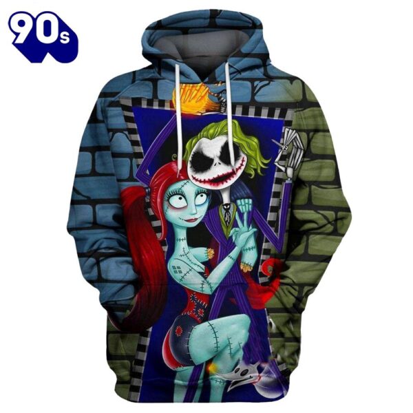 Merry Christmas  Joker X Jack Skellington Sally Hoodie