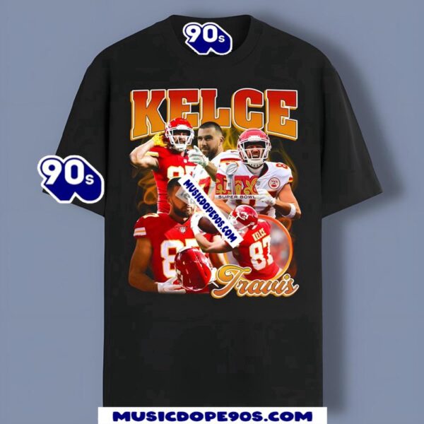 Kansas Chiefs Kelce Travis Lix Super Bowl Graphic Shirt 2025