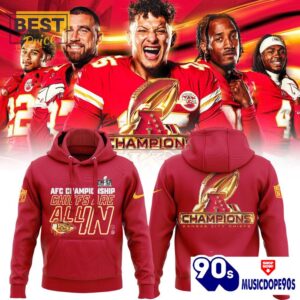 Kansas City Chiefs Are All In Red Hoodie, Jogger, Cap