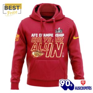 Kansas City Chiefs Are All In Red Hoodie, Jogger, Cap