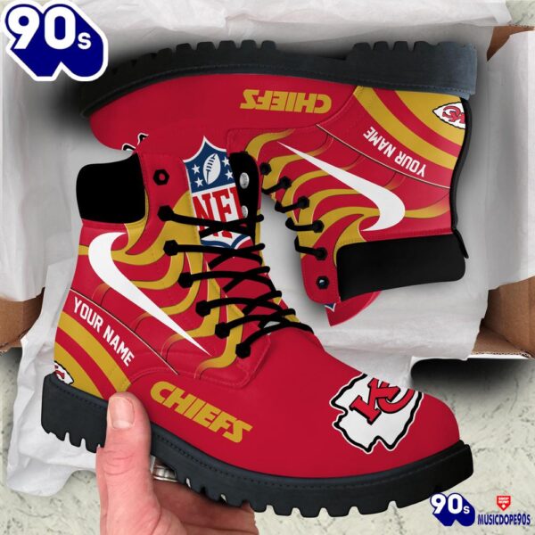 Kansas City Chiefs Custom Boots Shoes Idea Gift For Fan