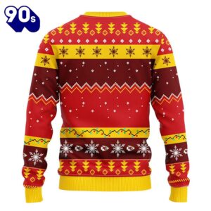 Kansas City Chiefs HoHoHo Mickey Christmas Ugly Sweater
