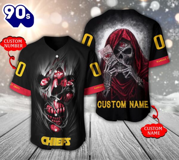 Kansas City Chiefs NFL 3D Personalized Baseball Jersey Shirt For Fans