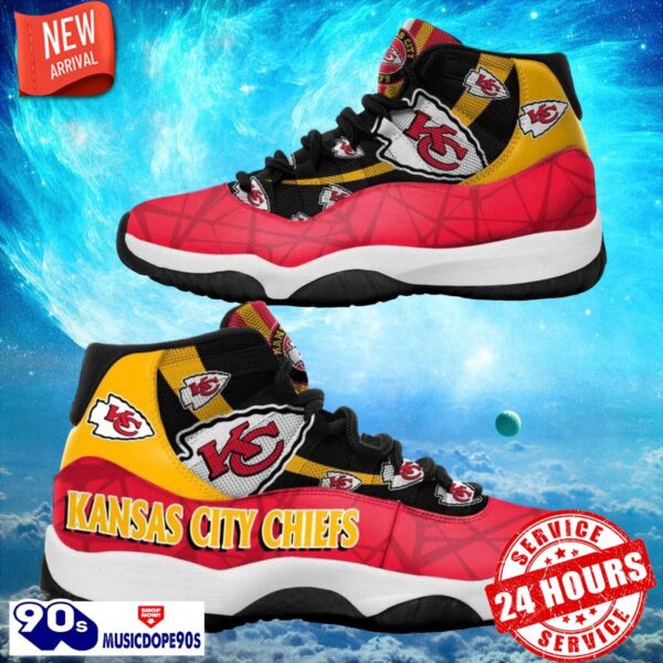 Kansas City Chiefs NFL Air Jordan 11 Sneakers Shoes Gift For Fans