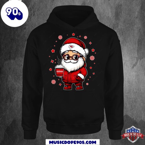 Kansas City Chiefs Santa Christmas Football Hoodie