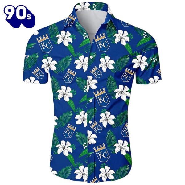 Kansas City Royals Hawaiian Button Up Shirts Tropical Flower Gift For Fans