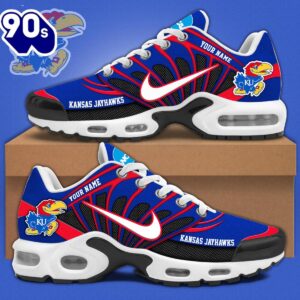 Kansas Jayhawks Personalized TN Air Max Plus Shoes