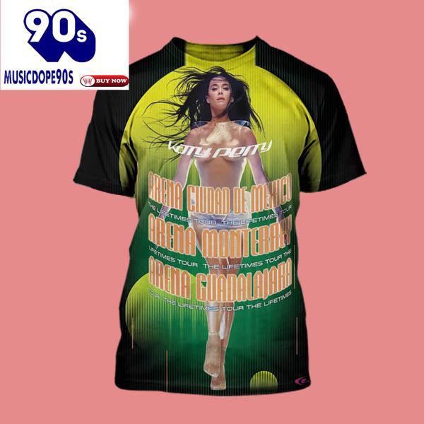 Katy Perry The Lifetimes Tour 2025 Show At Mexico Official For Mexico Fan At Arena Ciudad De Mexico Shirt Katy Perry The Lifetimes Tour 2025 Show At Mexico Official For Mexico Fan At Arena Ciudad De Mexico Shirt