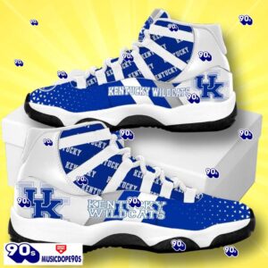 Kentucky Wildcats Football Team Football Team Air Jordan 11 Custom Name Sneakers For Fans