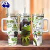 Kermit The Frog Cartoon Custom Stanley Quencher 40oz Stainless Steel Tumbler  For Fans