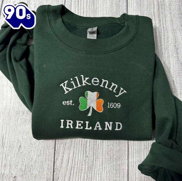 Kilkenny Ireland Embroidered Sweatshirt Gift Christmas