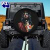 King Jesus Christ Sweet Face Image Spare Tire Cover – Religious Christian Spare Tire Cover Car Decor