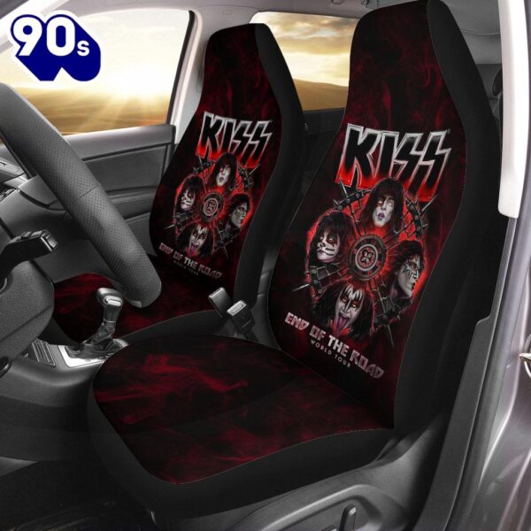 Kiss Band 2PCS Car Seat Cover For Fans