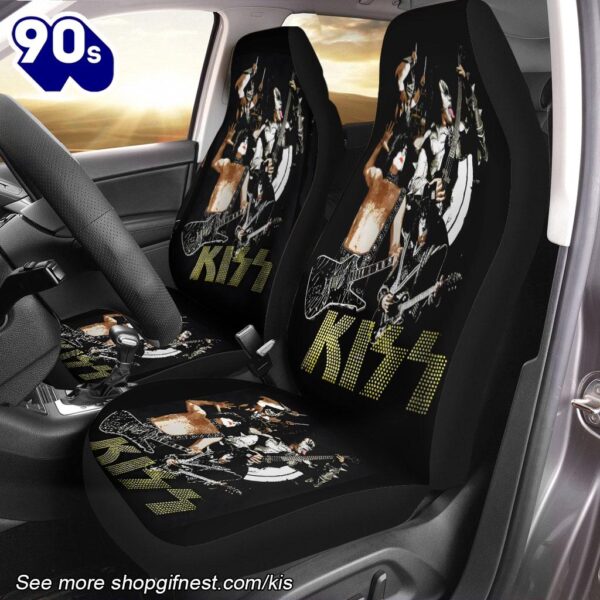Kiss Band 2PCS Car Seat Cover Music