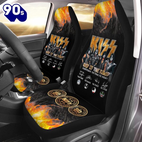 Kiss Band 2PCS Car Seat Cover New Trendding