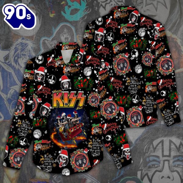 Kiss Band 3D Linen Shirt For Fans Music