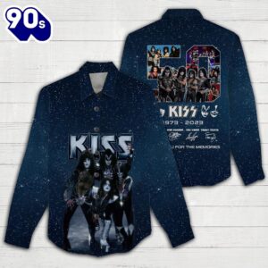 Kiss Band 3D Linen Shirt New Trend