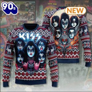 Kiss Band 3D Ugly Sweater,…