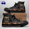 Kiss Band End Of The Road, Kiss Band High Top Shoes For Fans