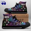 Kiss Band Members’ Sign Colorful Shoes, Kiss Band High Top Shoes For Fans
