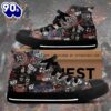 Kiss Band Members’s Stickers, Kiss Band High Top Shoes For Fans