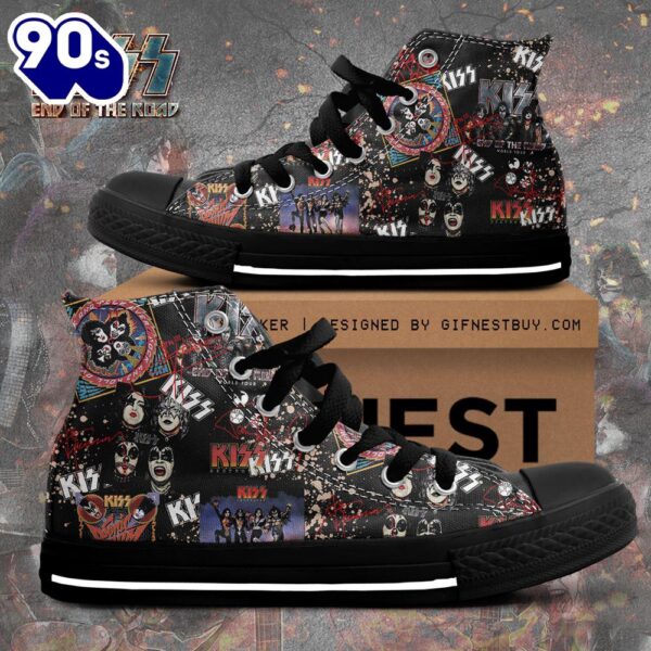 Kiss Band Members’s Stickers, Kiss Band High Top Shoes For Fans