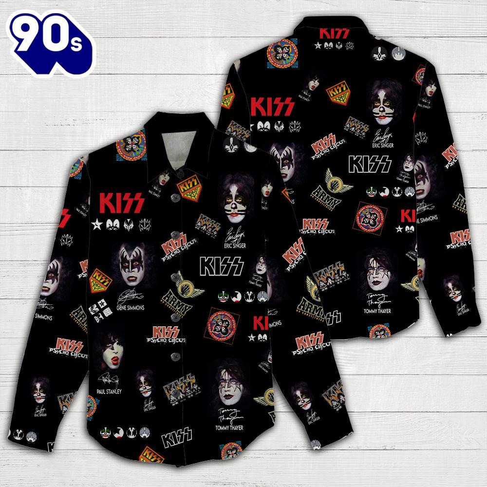Kiss Band Music 2025 3D Women's Casual Shirt Kiss Band Music 2025 3D Women's Casual Shirt