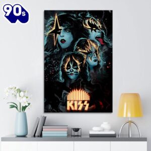 Kiss Band Rectangle Canvas With…