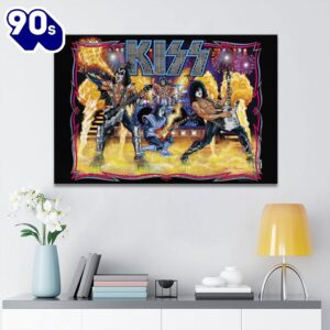 Kiss Band Rectangle Canvas With…