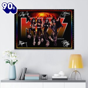 Kiss Band Rectangle Canvas With…