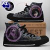 Kiss Band Rock Adn Roll Over, Kiss Band High Top Shoes For Fans