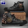 Kiss Band The Last Tour Ever, Kiss Band High Top Shoes For Fans