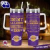LA Lakers NBA Custom Stanley Quencher 40oz Stainless Steel Tumbler With Handle