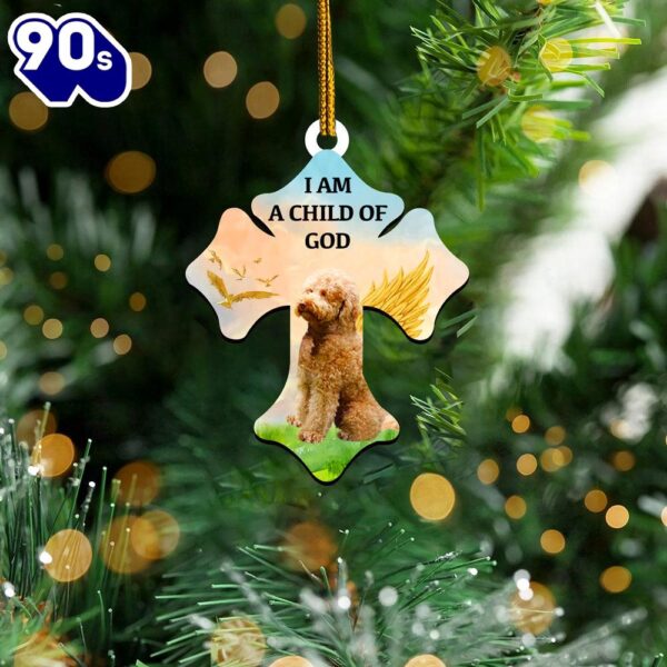 Labradoodle Child Of God Ornament, Gift For Christmas