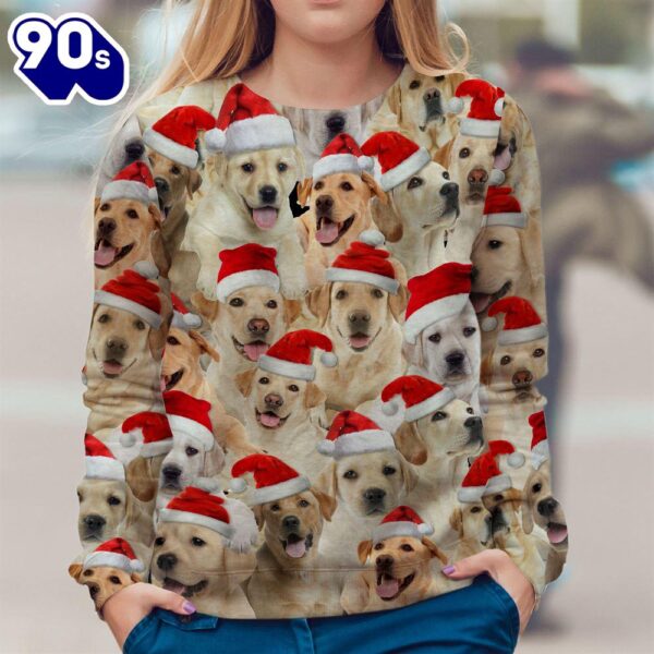 Labrador Merry Christmas Ugly Premium Sweater