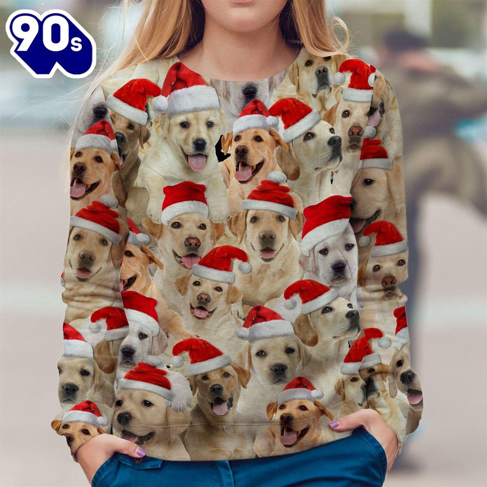 Labrador Merry Christmas Ugly Premium Sweater Labrador Merry Christmas Ugly Premium Sweater