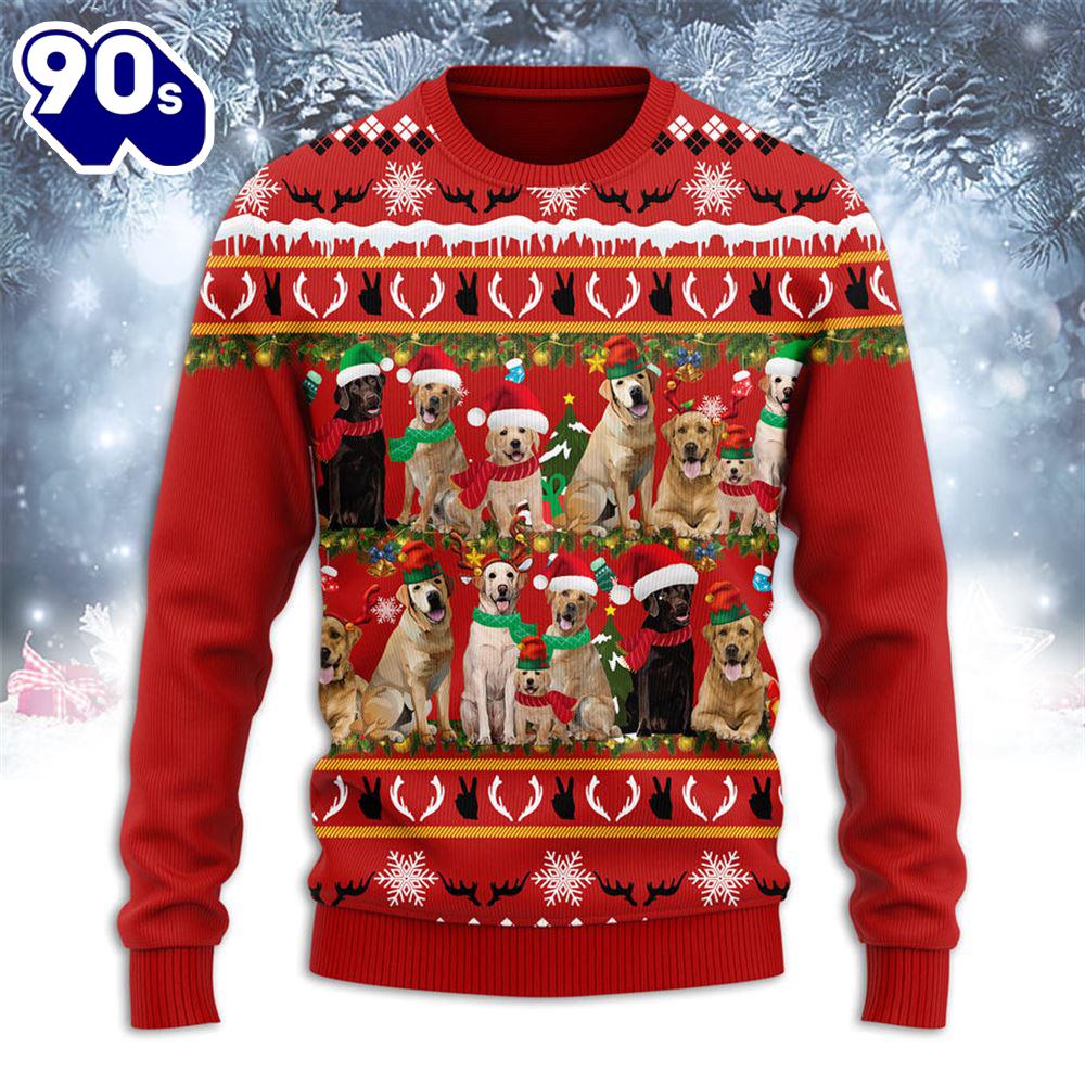 Labrador Merry Christmas Ugly Sweater Labrador Merry Christmas Ugly Sweater